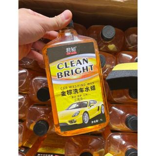 Dung dịch TẨY RỬA VỆ SINH XE ô tô Clean Bright, loại sach bụi bẩn bảo vệ sơn xe cao cấp, thể tích 1L KHO SỈ TOÀN QUỐC
