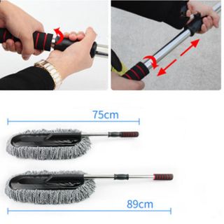 Chổi Phẳng Lau Rửa Xe Ô Tô Chuyên Dụng - Chổi Vệ Sinh Sợi Dầu Cao Cấp - Tặng Kèm Túi Đựng ( Giao Màu Ngẫu Nhiên )