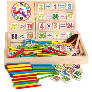 Bộ Tính Toán Số Học Bằng Gỗ Đa Năng