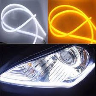 Đèn led dán mí xi nhan xe nháy đuổi 30cm, 45cm, 60cm ,Bộ đèn led mí xe hơi tích hợp xi nhan đuổi daylight chống nước