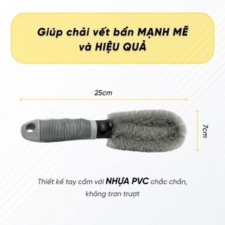 Chổi Cọ Rửa, Vệ Sinh Vành Mâm Bánh Xe Hơi, Xe Máy Chuyên Dụng, Bàn Chải Chà Rửa Lốp Xe Đa Năng KHO SỈ TOÀN QUỐC