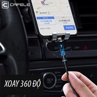 Cáp Sạc Từ Nam Châm 3in1 Hít Hổ Trợ Sạc Nhanh QC3.0 CAFELE, Tròn Xoay 360 Độ - capsaccafele KHO SỈ TOÀN QUỐC