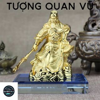 Tượng Quan Vũ Mạ Vàng Trang Trí, Tượng Quan Công Để Taplo Xe Ô Tô - Tặng Kèm Nước Hoa KHO SỈ TOÀN QUỐC giá sỉ