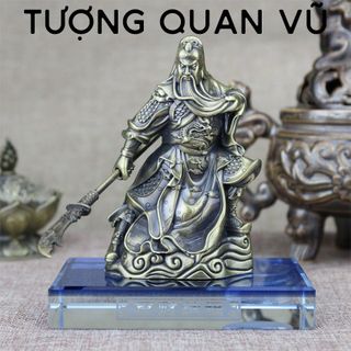 Tượng Quan Vũ Mạ Vàng Trang Trí, Tượng Quan Công Để Taplo Xe Ô Tô - Tặng Kèm Nước Hoa KHO SỈ TOÀN QUỐC