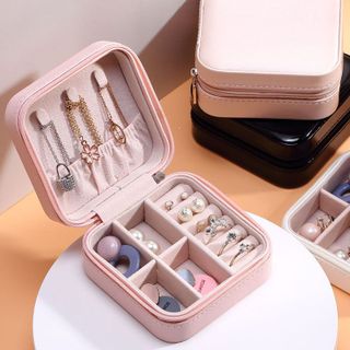 Hộp đựng trang sức da PU 10x10cm