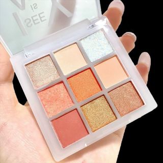 Bảng Phấn Mắt Nhũ Lì 9 Ô Vuông Lameila Baby
