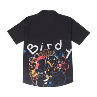 ÁO SƠMI BIRDY CAT & BIRDY FUNNI DESIGN SHIRT/Black