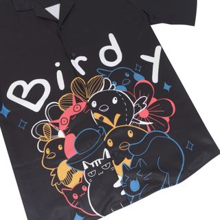 ÁO SƠMI BIRDY CAT & BIRDY FUNNI DESIGN SHIRT/Black