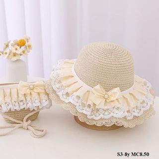 Mũ cói nơ bèo S3-8y MC8.50