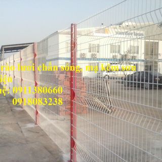 Lưới thép hàng rào chấn sóng D5a50x200, D6a50x100, D6a50x200 Sơn tĩnh điện