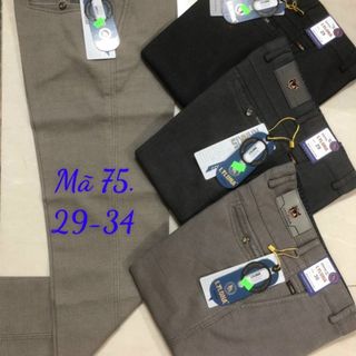 Quần kaki nam trung niên cao cấp ống suông đẹp vải dày form chuẩn
