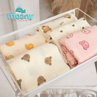 Khăn đa năng Muslin 2 lớp Moony - SuuHouse BaBy giá sỉ