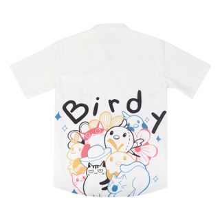 ÁO SƠMI BIRDY CAT & BIRDY FUNNI DESIGN SHIRT/White