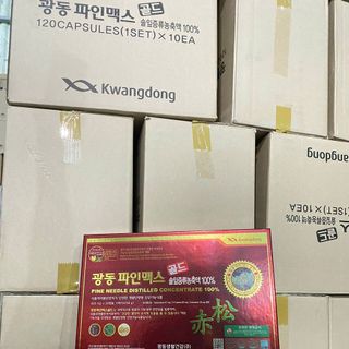 Tinh dầu thông đỏ kwangdong Hộp 12p viên giá sỉ