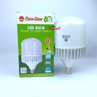 (Chính Hãng) Rạng Đông Bóng đèn LED BULB Trụ 60W - Trắng, Vàng