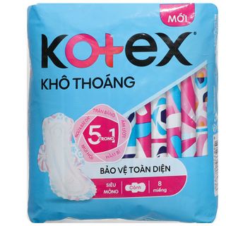 Băng vệ sinh Kotex khô thoáng siêu mỏng cánh 8 miếng