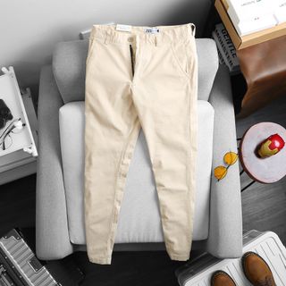 Quần kaki dài Hàn Quốc vải co giãn, dày dặn và mềm mịn mẫu mới 2023