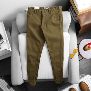 Quần kaki dài Hàn Quốc vải co giãn, dày dặn và mềm mịn mẫu mới 2023