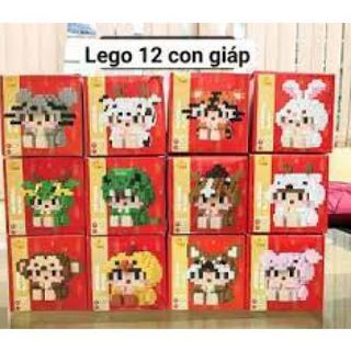 BỘ TRÒ CHƠI LEGO 12 CON GIÁP 3D CHO BÉ- GIÁ BÁN SỈ
