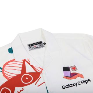 ÁO SƠMI BIRDY COLLAB SAMSUNG SHIRT/White