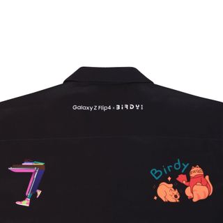 ÁO SƠMI BIRDY COLLAB SAMSUNG SHIRT/Black