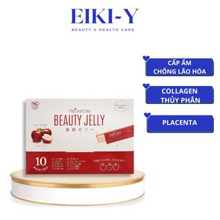 Thạch tế bào gốc PREMIUM BEAUTY JELLY SHIRATORI - Thạch Collagen và tinh chất nhau thai ngăn ngừa lão hóa tăng cường sức khỏe - 20 Thanh