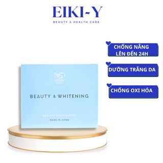 VIÊN UỐNG TRẮNG DA CHỐNG NẮNG BEAUTY AND WHITENING SHIRATORI - Chống tia UV lên tới 24h, dưỡng trắng mờ thâm nám - 30 gói/90 viên giá sỉ