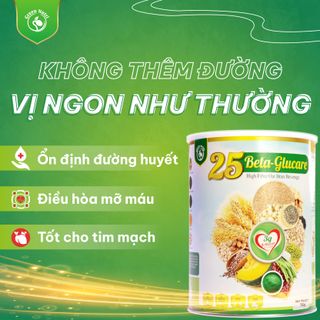 SỮA HẠT NGŨ CỐC CAO CẤP CHO NGƯỜI TIỂU ĐƯỜNG 25 BETA GLUCARE