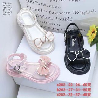 Sandal trẻ emquai ngang đính nơ xinh xắn F241