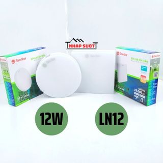 [Chính Hãng] Đèn Ốp Trần 12W Led Rạng Đông Tràn Viền Chống Ẩm IP54 (Vuông/Tròn) LN12N giá sỉ