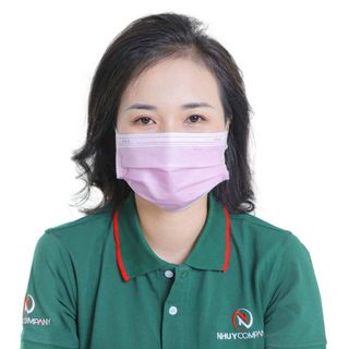 Khẩu trang y tế 4 lớp màu hồng (giấy lọc) - Ny Protect Mask - Như Ý Company giá sỉ