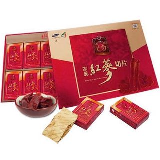 Hồng sâm Hàn Quốc thái lát tẩm mật ong chính hãng Sambok sâm Hàn Quốc 6 năm tuổi