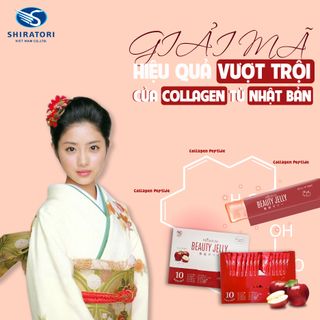 Thạch tế bào gốc PREMIUM BEAUTY JELLY SHIRATORI - Thạch Collagen và tinh chất nhau thai ngăn ngừa lão hóa tăng cường sức khỏe - 20 Thanh