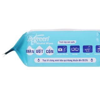 Khăn ướt cồn Let-green 35 miếng