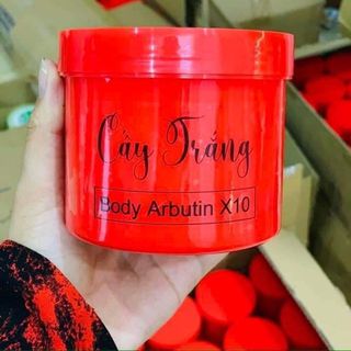 500g Kem Body Cấy Trắng Arbutin x10 Kháng Nước 100% (tặng que thoa kem)