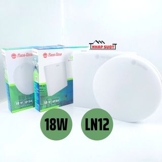 [Chính Hãng] Đèn Ốp Trần Nổi 18W LED Rạng Đông Tràn Viền Chống Ẩm IP54 (Vuông/Tròn) - LN12N giá sỉ