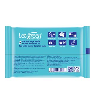 Khăn ướt cồn Let-green 10 miếng