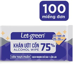 Khăn ướt cồn Let-green 1 miếng