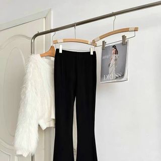 Quần nữ ống loe dáng dài cạp cao co giãn 4 chiều