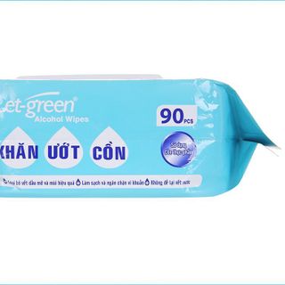 Khăn ướt cồn Let-green 90 miếng