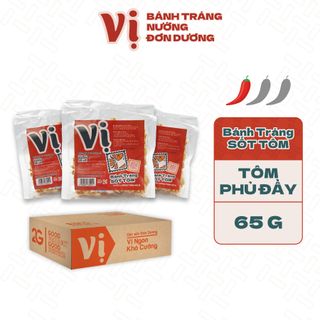 Bánh Tráng Sốt Tôm Vị Túi Mini 65g - Đặc Sản Đơn Dương giá sỉ