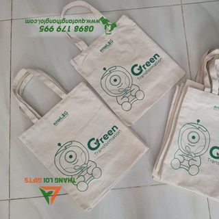 Túi Canvas in ấn logo theo yêu cầu - Túi đựng dùng cho nam lẫn nữ
