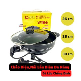 Nồi Lẩu Điện Đa Năng An Toàn, Tiện Ích | 3 Kích Cỡ ( 26cm, 28cm, 30cm ) giá sỉ