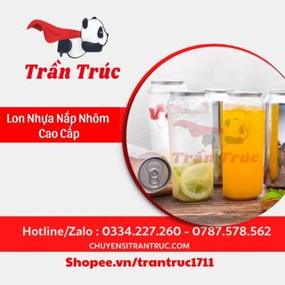 Bình Nhựa Nắp Nhôm - Lon nhựa Trà Sữa 350ml/500ml