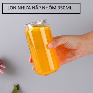 Bình Nhựa Nắp Nhôm - Lon nhựa Trà Sữa 350ml/500ml