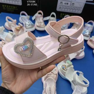 Sandal bé gái quai ngang đế bánh mỳ êm chân V750 giá sỉ