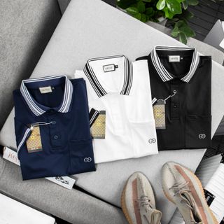 Áo có cổ nam, áo polo nam cao cấp, chất vải cá sấu cotton 4c. Logo thêu cực đẹp- size từ 55kg - 85kg