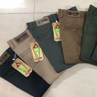 Quần Kaki Dài Trung Niên Ống Suông Cao Cấp.