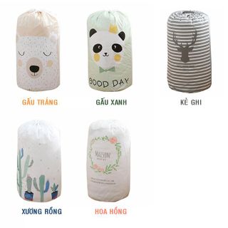 HL044- Túi đựng chăn màn túi đựng quần áo mền gối cỡ lớn 135L dây rút nhựa Peva chống thấm ẩm mốc bụi bẩn cực tốt