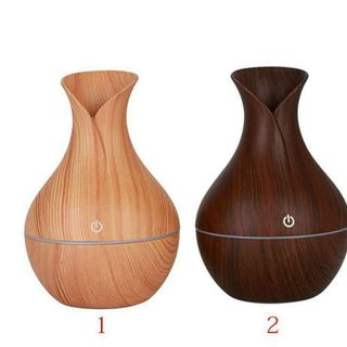 Máy xông tinh dầu, phun sương tạo ẩm màu vân gỗ